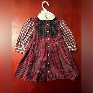 Ralph Lauren holiday plaid dress 9m Girls